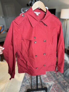 Brooks Brothers Women’s Red Coat Size 14 Wool Blend